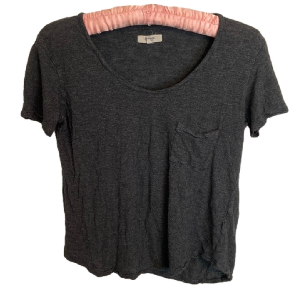 MADEWELL XS grey scoop neck tee